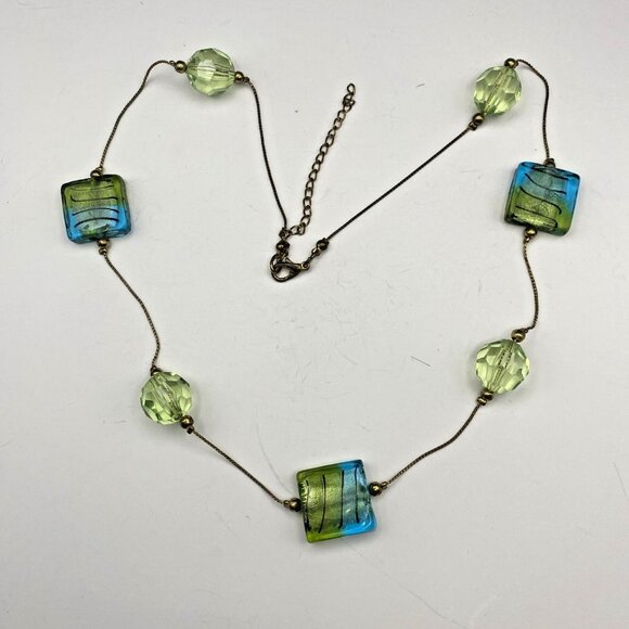 Lot of 3 Boho Statement Necklaces Multistrand Seed Beads Acrylic Bib Art Glass - Picture 10 of 13